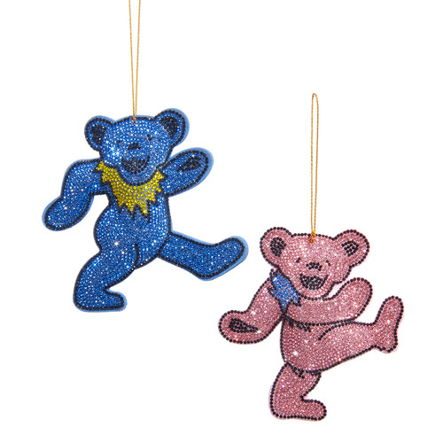 Grateful Dead™ Bedazzled Bear Ornaments, 2 Assorted