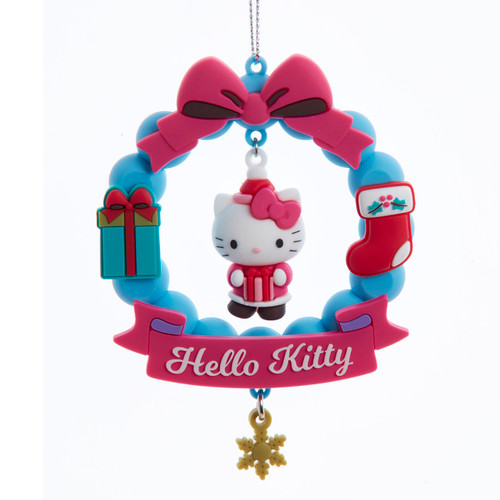 Hello Kitty™ With Present, Stocking & Gingerbread Ornaments, 3 Assorted