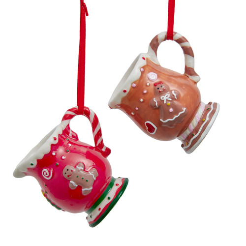 Gingerbread Cup Ornaments, 2 Assorted