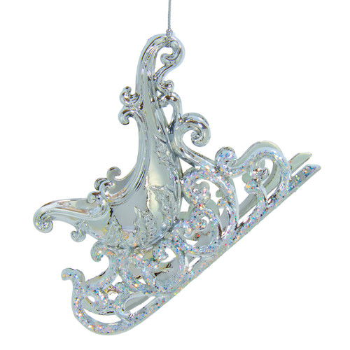 Opalescent Sled Ornament 