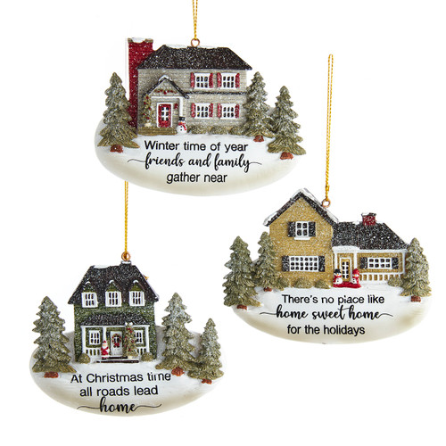 Farmhouse Ornaments, 2 Assorted