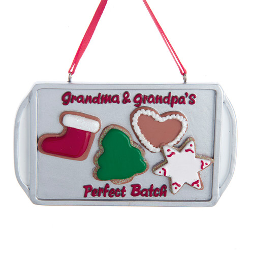 "Grandma & Grandpa's Perfect Batch" Cookies Tray Ornament