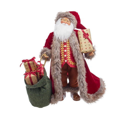 17" Jacqueline Kent Santa With Bag & Gifts