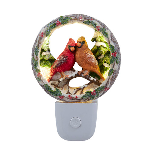 Rustic Cardinal LED Night Light