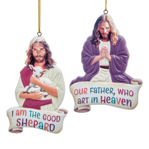 Jesus Ornaments, 3 Assorted