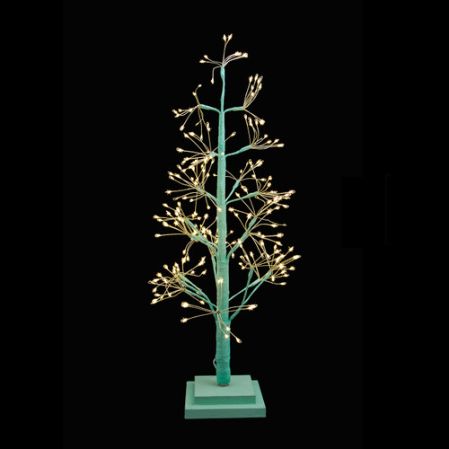 2' Pre-Lit Warm White Fairy LED USB Green Twig Tree