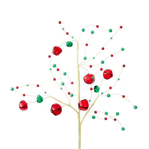Red & Green Jingle Bell Spray