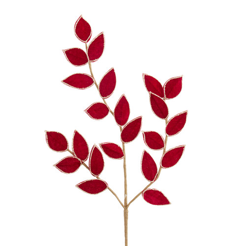 Dark Red Leaf Spray