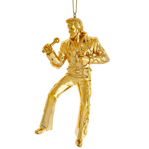 Elvis Presley® Electroplated Gold Chrome Ornament