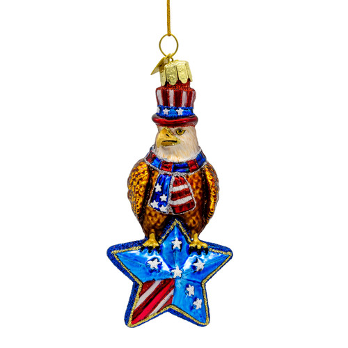 Noble Gems™ Glass American Eagle Ornament
