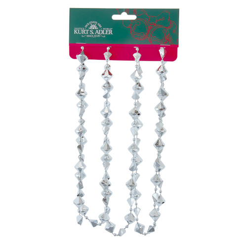 6' Silver Diamond Shape Garland