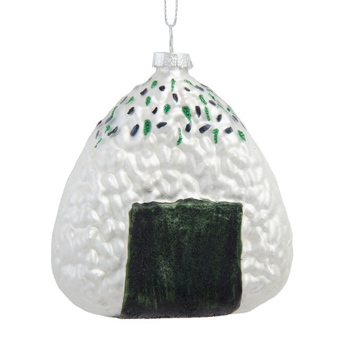 Glass Onigiri Rice Ball Ornament