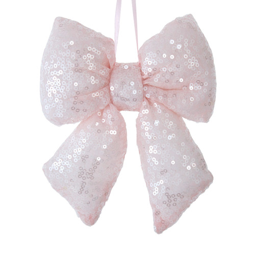 Light Pink Sequin Bow
