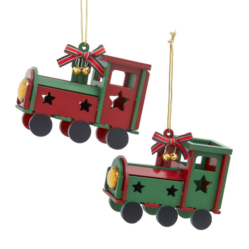 Classic Train Ornaments, 2 Assorted