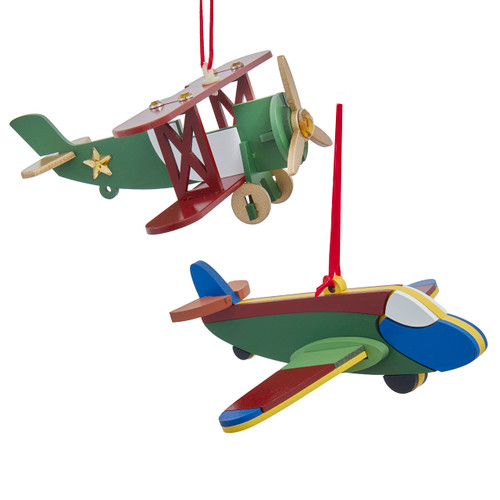 Multicolor Plane Oraments, 2 Assorted