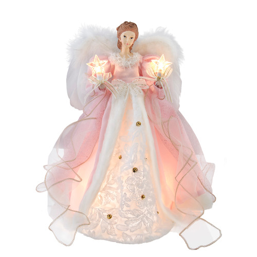 14" 10L Pink & White Angel Treetop