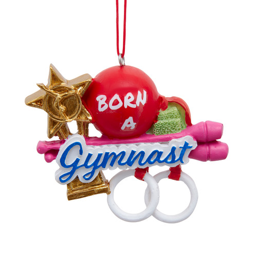 "Born A Gymnast" Ornament