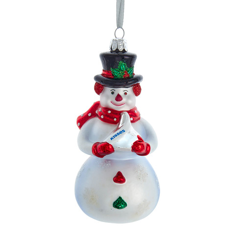 Hershey's™ Glass Snowman Kisses Ornament