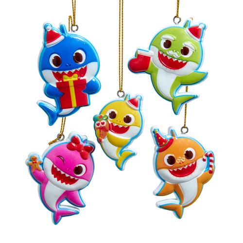 Baby Shark™ Miniature Ornaments Set, 5-Pieces