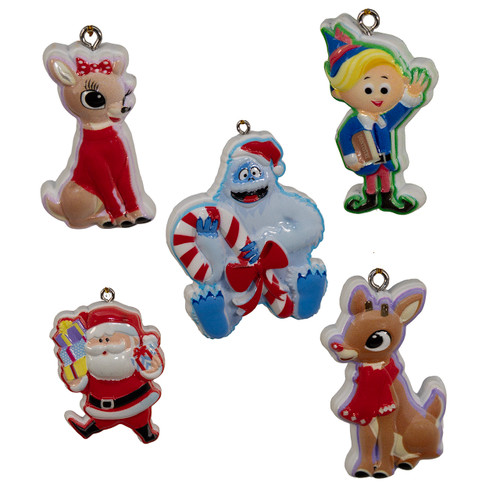 Rudolph The Red Nose Reindeer® Miniature Ornaments Set, 5-Pieces