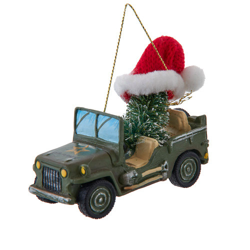 U.S Army® Vehicle With Christmas Tree Ornament