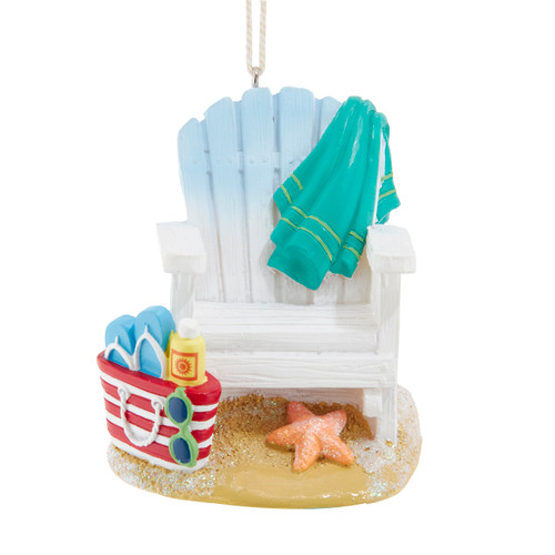 Beach Chair With Towel & Starfish Ornament For Personalization
