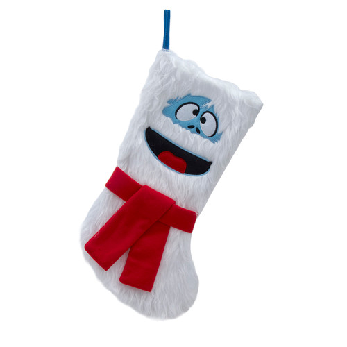 Rudolph The Red Nose Reindeer® White Bumble Stocking With Red Scarf