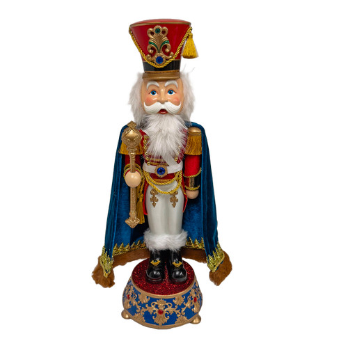 12" Musical Blue & Red Soldier Nutcracker