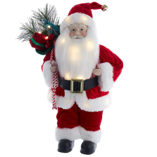 12“ Battery-Operated LED Lighted Santa Table Piece