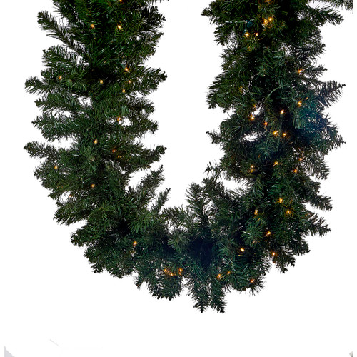 9' Pre-Lit Twinkle LED Vanderbilt Garland