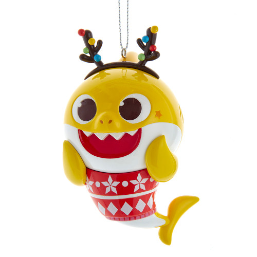 Baby Shark™ In Red & White Sweater Ornament
