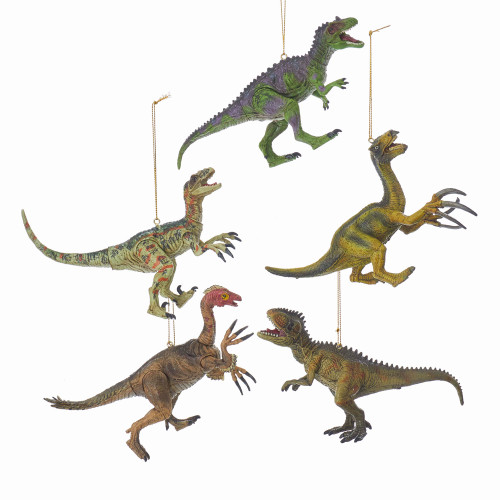 Dinosaur Ornaments, 4 Assorted
