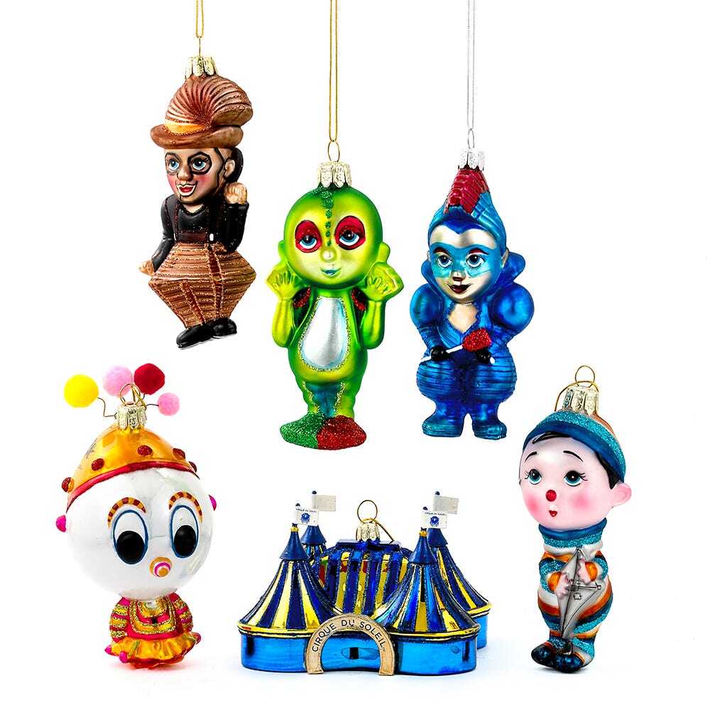 Cirque Du Soleil Glass Ornaments