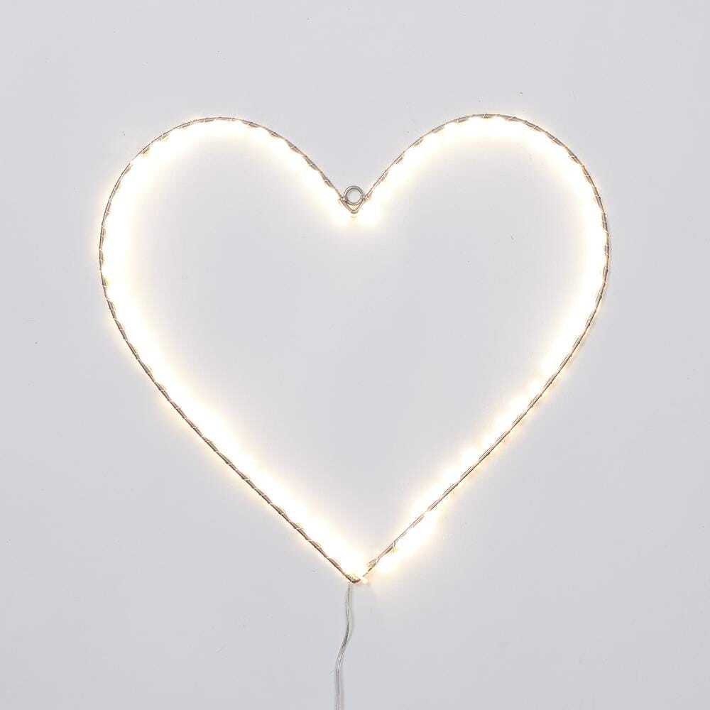 Dormify Wire Heart LED Wall Lilght