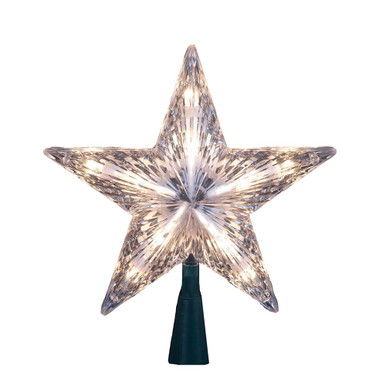 7“ UL 10-Light Clear Star Treetop