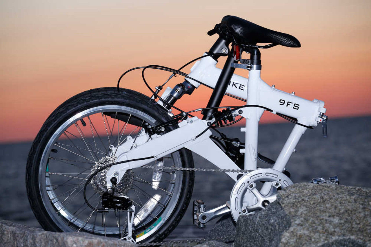 folding bike with suspension