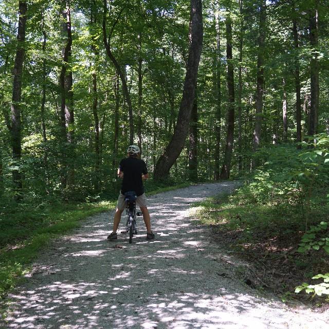 Bottom of the big hill in mammoth cave park