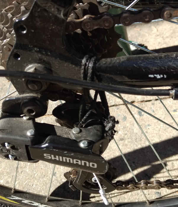 Rear Derailleur Spring Quick fix Downtube