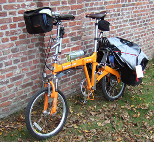 folding bike touring setup