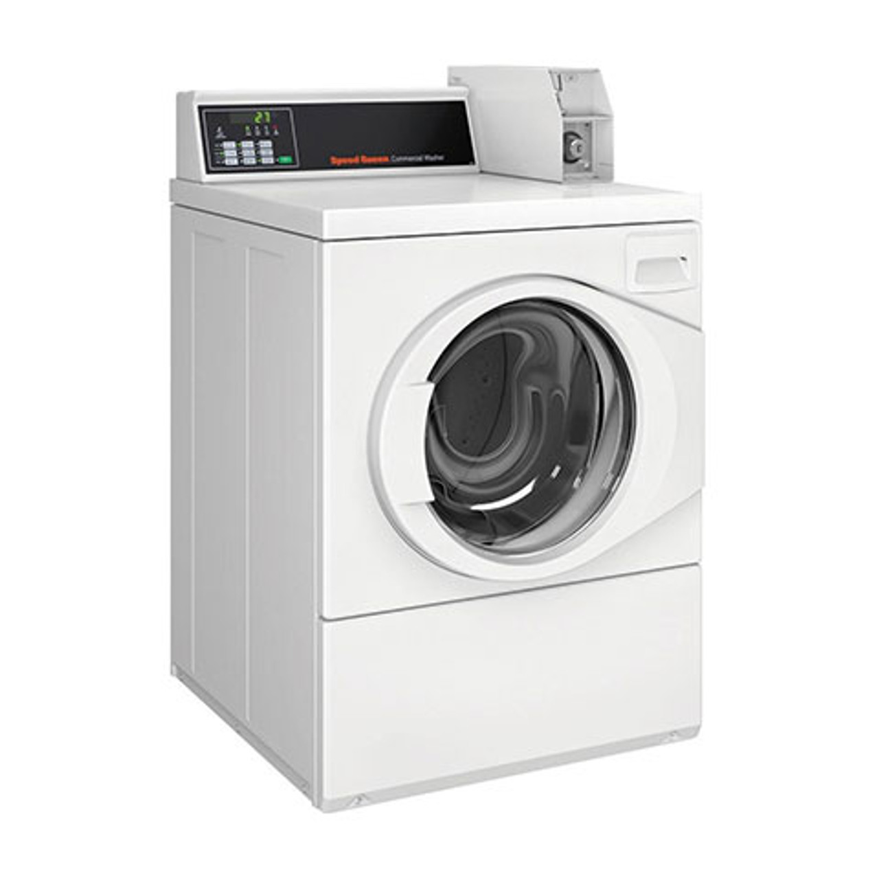 Speed Queen 22 LB Front Load Commercial Washer - Coin Operated, Gravity  Drain