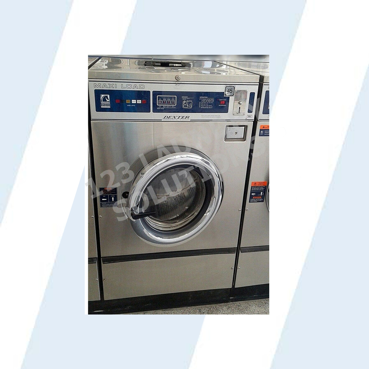 Dexter T600, 40 Lbs Front Load Washer 208-240v 3PH Stainless Steel