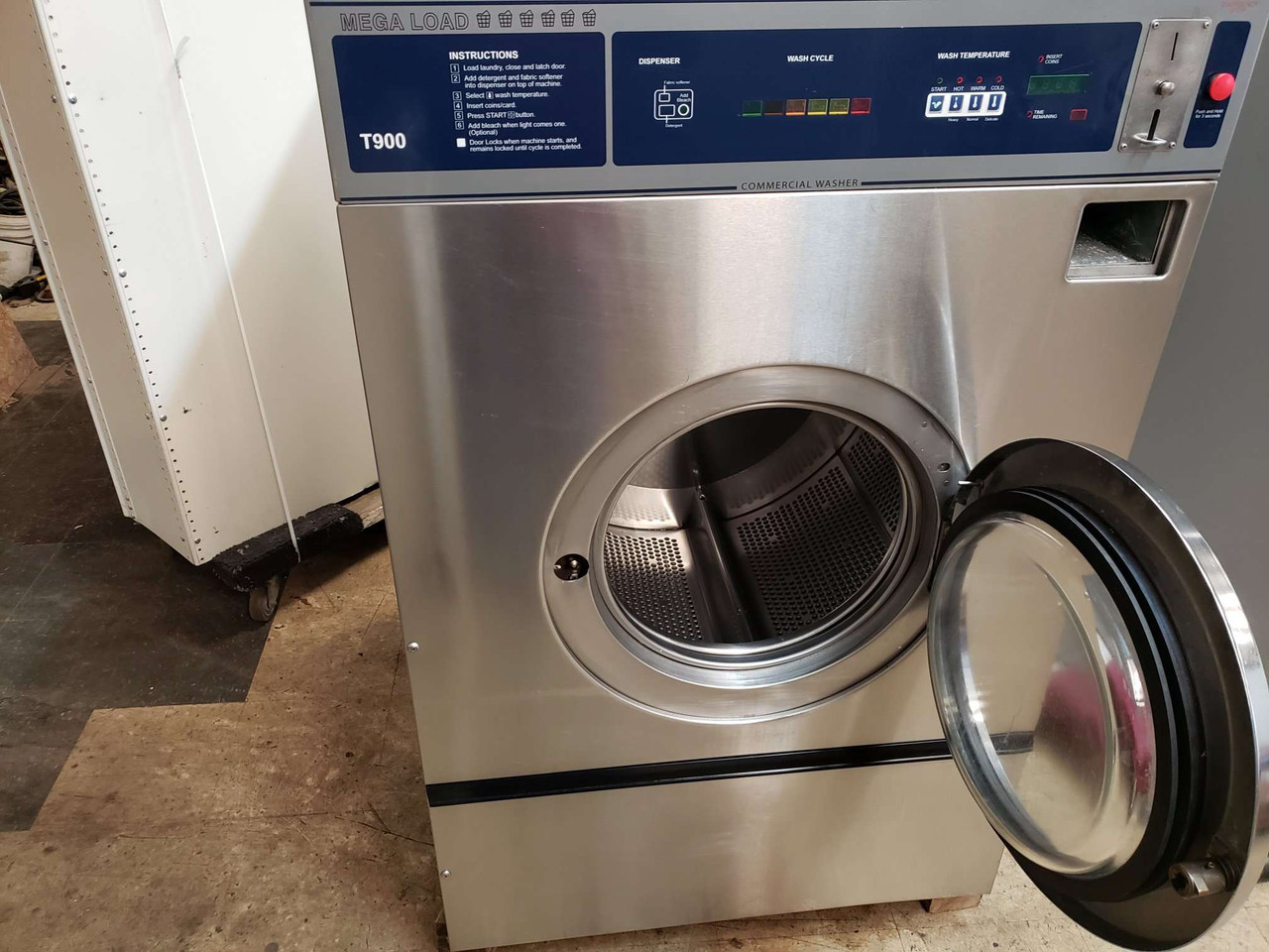 DEXTER T-1200 Commercial Front Load Washer MODEL: WCAD75KCS Serial No:  20512000486650