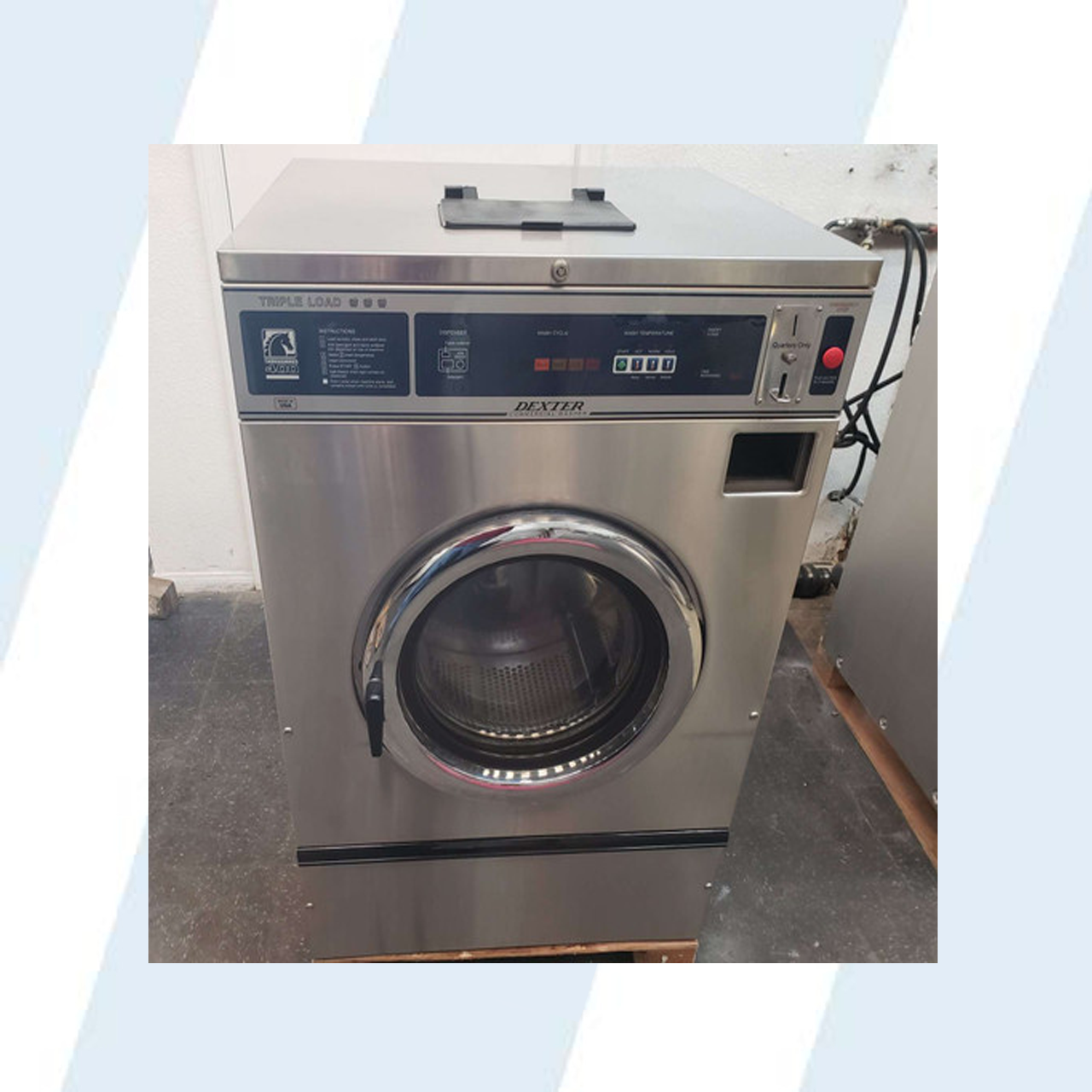 DEXTER T-400 COMMERCIAL FRONT LOAD WASHER MODEL: WCAD25KCS-12