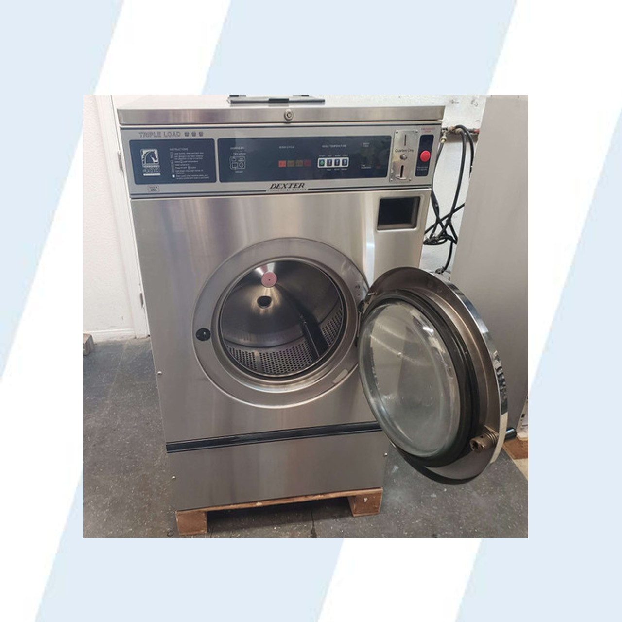 DEXTER T-400 COMMERCIAL FRONT LOAD WASHER MODEL: WCAD25KCS-12