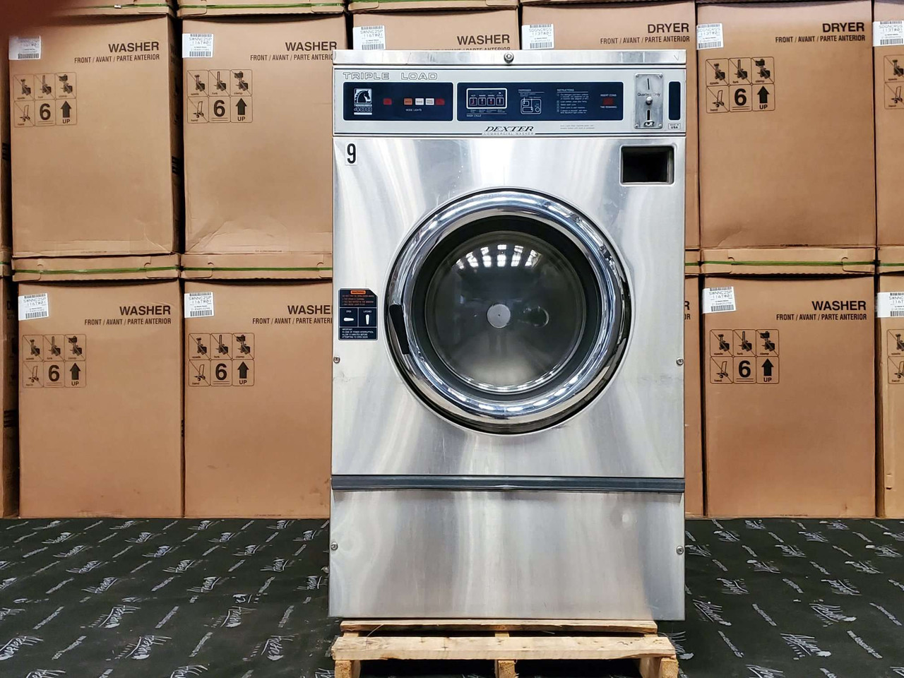 DEXTER T-400 COMMERCIAL FRONT LOAD WASHER MODEL: WCVD25KCS-12