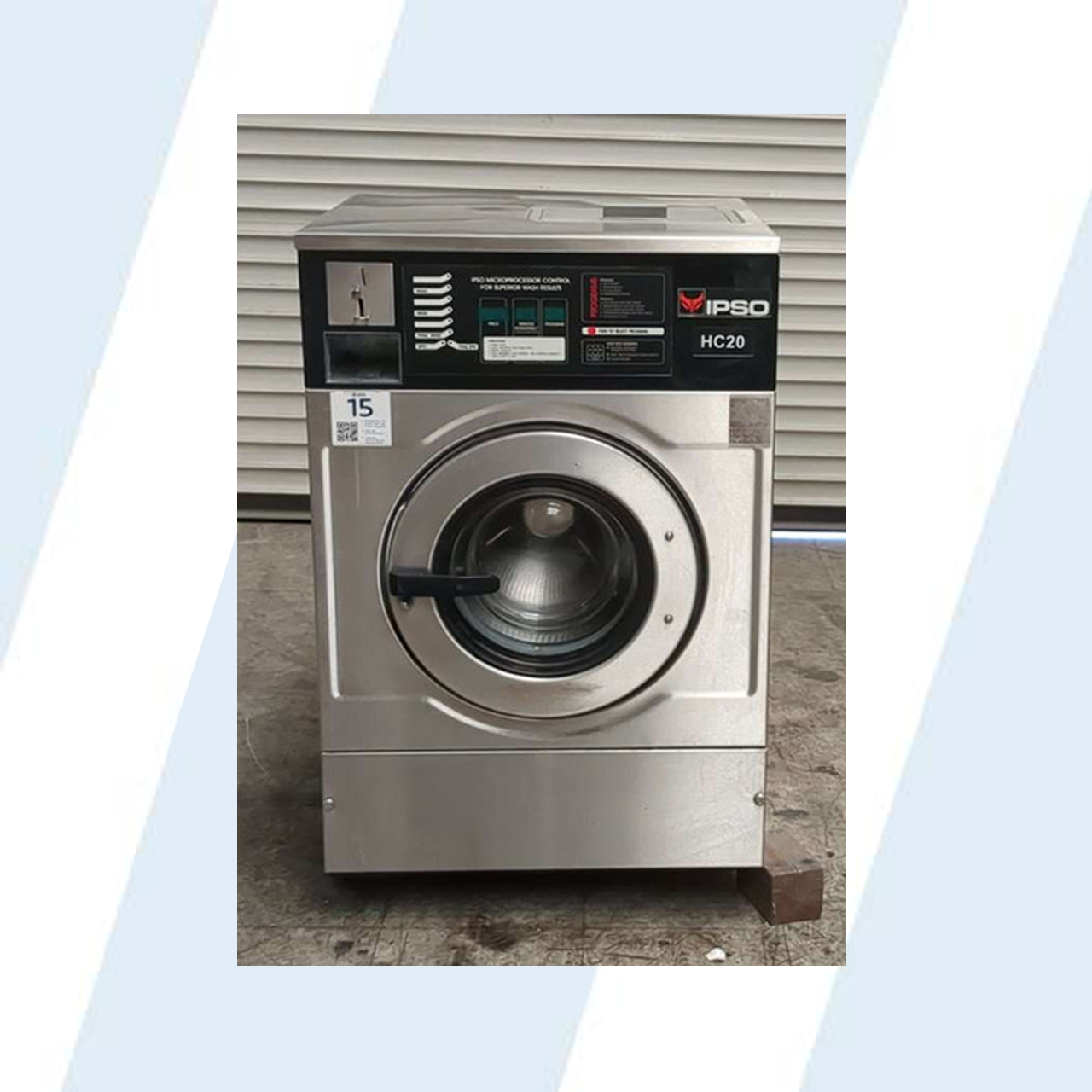 IPSO 25LB Front Load Washer Coin Op Model: HC75C S/N: 06070H30642