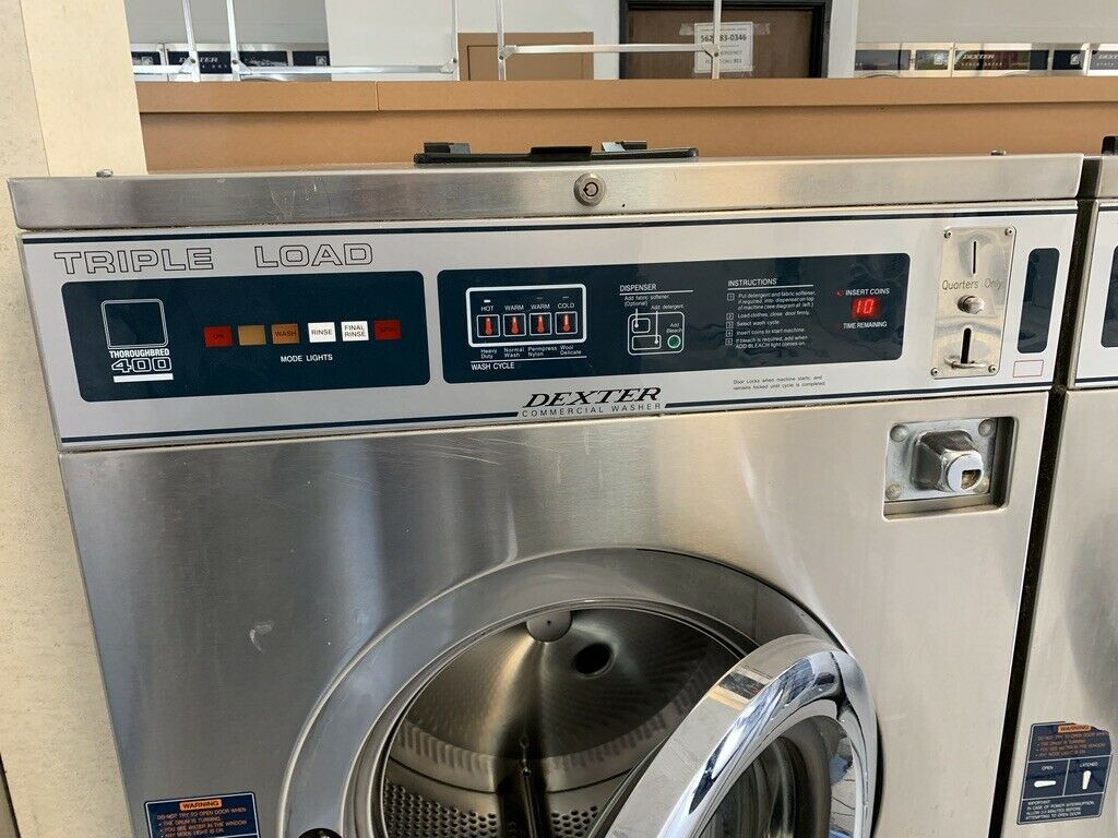 DEXTER T400 TRIPLE LOAD WASHER STAINLESS STEEL 3PH/208240 S/N 401134