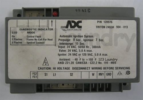 ADC Dryer DSL Module ( Ignition System)  P/N 128976