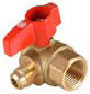 Gas Flex, Angle, 3/8" Male Flare x 1/2"FIP