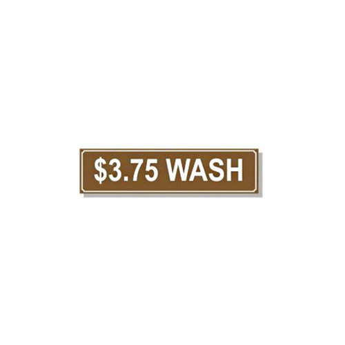 Washer Pricing Decal - PD $3.75W
